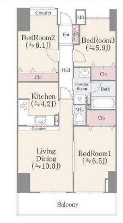アビタシオン大島の物件間取画像